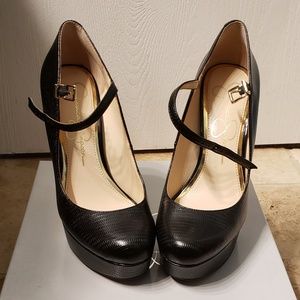 Jessica Simpson Black Platform Pump Size 7